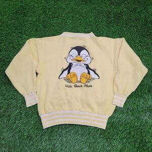 Vintage 90s Penguin Jacket Womens Medium 20x22 Yellow